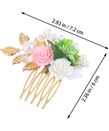 Didiseaon Wedding Hair Comb Bride Wedding Dress Hair Accessories Flower Hair Comb - Buy Online on GoSupps.com