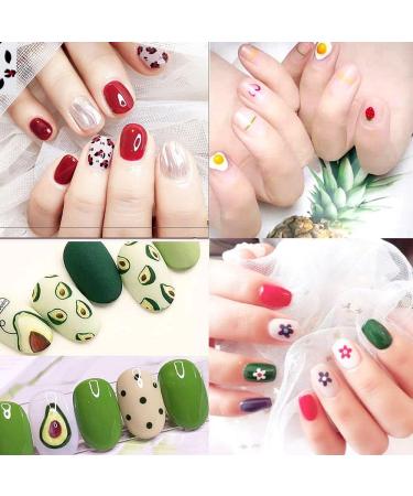 Nail Art Lines Stripe Rose Flowers Waved Shining Decals Transfer Stickers 3D Nail Sticker Nail Art Decoration(16) Style16 - Buy Online on GoSupps.com