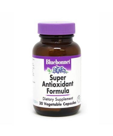 BlueBonnet Super Antioxidant Formula Vegetarian Capsules, 30 Count