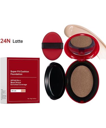  SONGVISON Super Fit Cushion Foundation Light Texture Semi-Matte Finish Buildable Coverage for 72 Hours. Waterproof Transparent Makeup - Buy Online on GoSupps.com