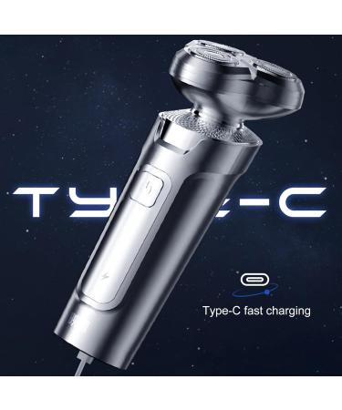 Buy IPX7 Waterproof Electric Razor for Men - 360 Floating Three Blade Shaver | Wet & Dry Shaving | Perfect Gifts for Him - Buy Online on GoSupps.com