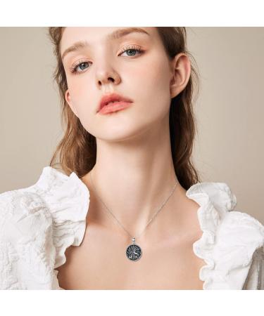 WINNICACA Sterling Silver Tree of Life Pet Dog Necklace - Mother Child Pet Jewelry for Animal Lovers | Perfect Birthday or Mother's Day Gift - Buy Online on GoSupps.com