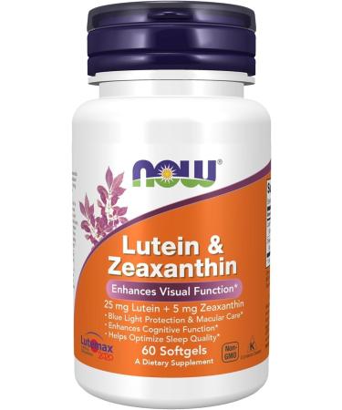 Now Foods Lutein 25mg and Zeaxanthin 5mg 60gels