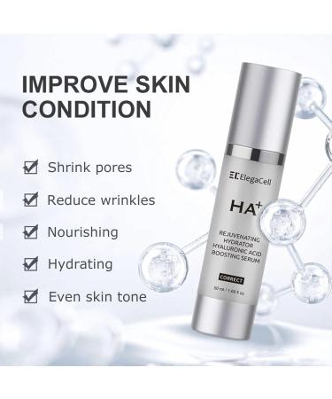 HACIRFE HA Rejuvenating Hydrator Hyaluronic Acid Serum for Face Deep Hydrating Serum Made with Niacinamide and Ceramides - Buy Online on GoSupps.com