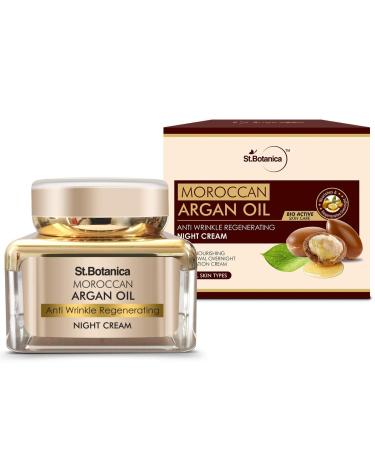Argan Oil Anti Wrinkle Night Cream Infused with Argan Oil for Smooth & Youthful-looking Skin | No Parabens & Sulphates | Vegan & Cruelty Free50g