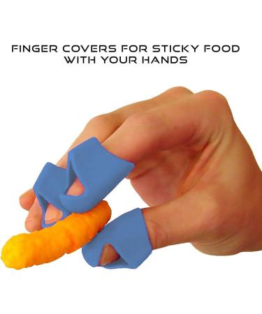 Non-Stick Chip Fingers Tips 3pcs Blue - Finger Protectors for Ultimate Protection - Buy Online on GoSupps.com