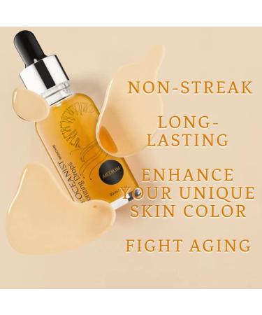 Anemone Medium Bronzing Drops - Sun-Kissed Complexion, Illumination, Hydration, Anti-Aging - Buy Online on GoSupps.com