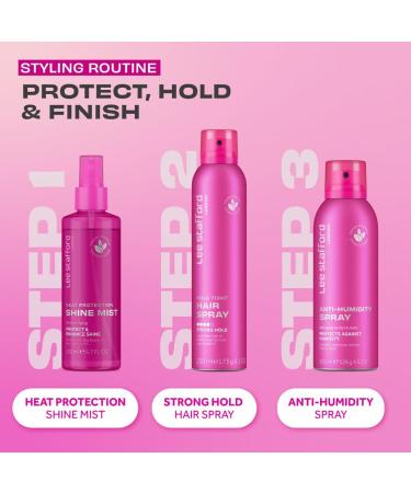 Lee Stafford Frizz Control Hair Spray | Styling - Best Lightweight Anti Humidity Shine Mist Combats Static for a Smoothing Look Weatherproof Shield Blowout Protectant 4.5 Oz Anti-Humidity Spray - Buy Online on GoSupps.com