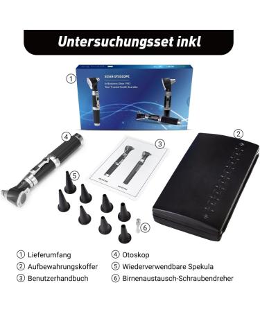 Scian Otoscope with Light | Ear Infection Detector for Adults Children & Pets | Hard Plastic Case | Multiple Colors Available - Buy Online on GoSupps.com