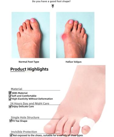 YOUTEXING 10pcs Silicone Toe Separator Toe Hallux Valgus Bunion Relief Corrector - Color 4 - Buy Online on GoSupps.com