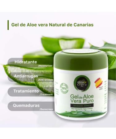 Premium Aloe Vera Gel & Cream 500ml - Moisturizing for Face & Body | Sunburn Relief Acne Treatment & Soothing Razor Burn for Men & Women - Buy Online on GoSupps.com