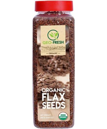Geo-Fresh Organic Flax Seed 250g (Pack of 2) - Buy Online on GoSupps.com