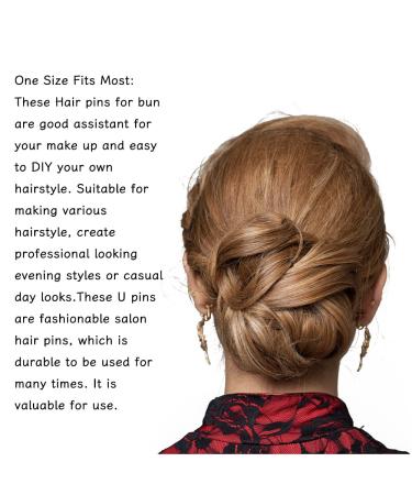 100 Pieces Metal U Shape Hairpins - Hair Clips for Ladies & Girls - Blonde & Silver Hair Accessories - Buy Online on GoSupps.com