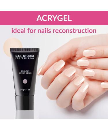 Nail Studio Professional - Natural Acrygel - High-Coverage and Very Natural Acrygel With a Delicate Pink- Beige Colour - Size 30 gr - Buy Online on GoSupps.com