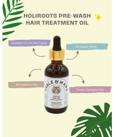 Fable and Mane Pre-Wash Hair Oil 1.8 oz - Nourishing and Rejuvenating Formula - Buy Online on GoSupps.com