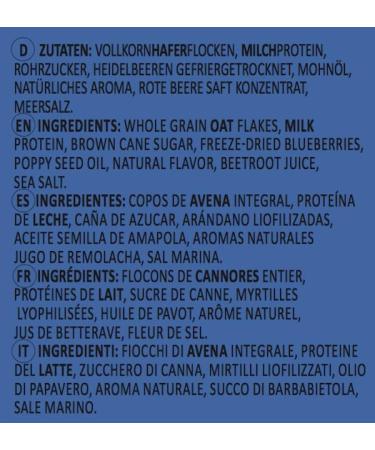 Seitenbacher Porridge Blueberry - Your Warm Breakfast with 30% Protein I Wheat Free I (1 x 500 g) - Buy Online on GoSupps.com