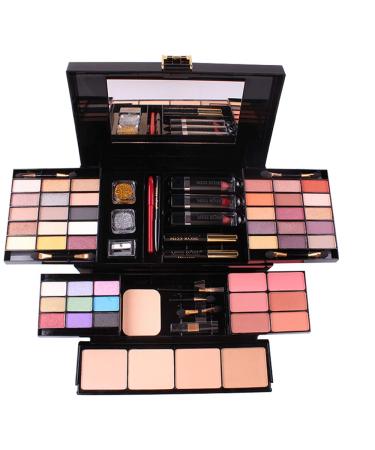 All-in-One Makeup Gift Set Carry All Makeup Kit Women Full Kit With Makeup Bag Concealer Lipgloss Lipstick Blush Foundation Face Powder Eyeshadow Palette Cosmetic Palette #8