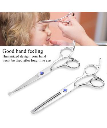 LINKANRUO Baber Shear Stainless Steel Durable Learner Hair Cutting Ergonomics Lightweight Sharp for Salon Barbers Children Adults Scissors (Color : Blue Screw) - Buy Online on GoSupps.com