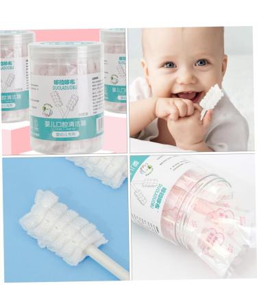 Minkissy 60 Pack Disposable Baby Toothbrushes - Soft Tongue Brushes & Mouth Cleaning Sponges for Infants - Buy Online on GoSupps.com