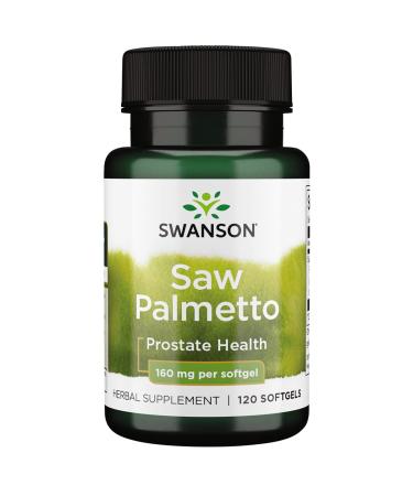 Swanson Saw Palmetto Men Prostate Health Hormone Support Urinary Health 160 Milligrams 120 Sgels