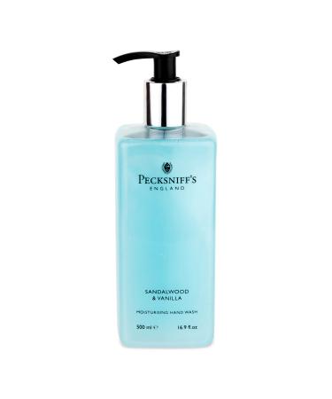 Pecksniff's Luxury Scented Hand Soap  Sandalwood and Vanilla Moisturizing Hand Wash  16 Fl Oz.