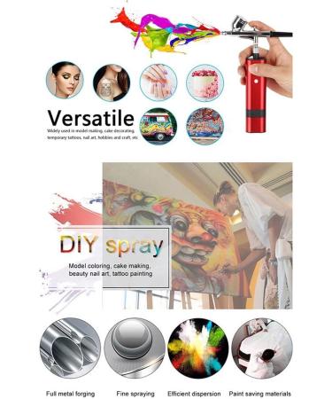 Retasica Unique Airbrush Kit Powerful Compressor with Type Tools for Art Model Body Paint Artist Makeup Tools(A) - Buy Online on GoSupps.com
