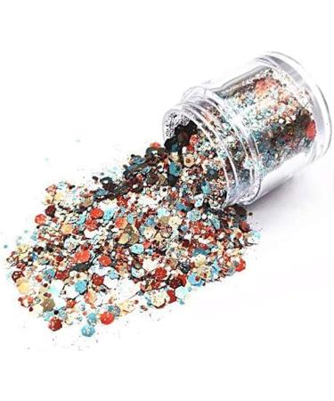 12 Pieces Glitter Sequin Chunky Nail & Face Glitter - Makeup for Festivals & Parties - Buy Online on GoSupps.com