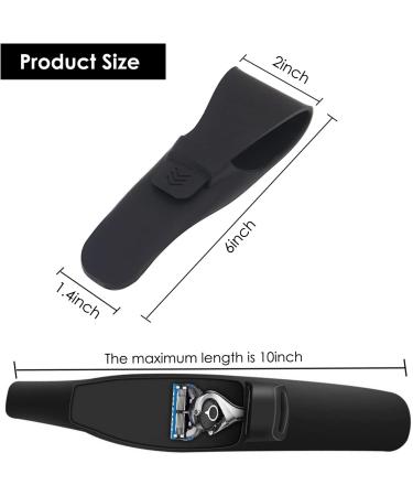 Casoter Razor Case - Waterproof Silicone Soft Portable Shaver Cover | Travel 2 Pack Black - Ideal for International Shipping - Buy Online on GoSupps.com