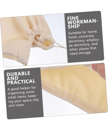 Ipetboom Hair Dryer Storage Bag Storage Bag Organizer Drawstring Pouch Outdoor Hair Dryer Bags Universal 32x28x0.6cm Beige - Buy Online on GoSupps.com