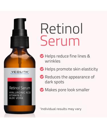 Yeouth Retinol Serum 2 fl oz - Anti-Aging & Skin Renewal - Buy Online on GoSupps.com