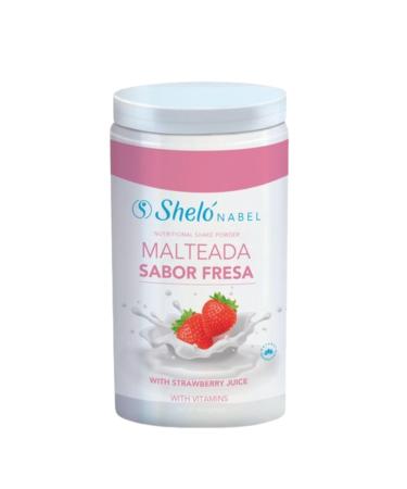 Nutritional Shake Powder Strawberry Sugar-Free Vitamins & Protein Shelo Nabel 16.9 oz