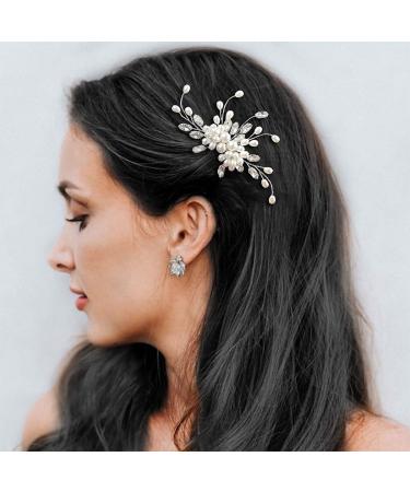 Easedaily Silver Rhinestone Bridal Hair Comb - Wedding Hair Accessory for Women - Buy Online on GoSupps.com