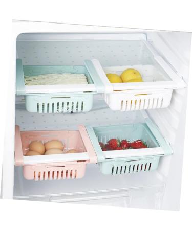 Zerodeko 2pcs Box Refrigerator Can Organizer for Fridge Non-perforating Kitchen Rack Drawer Food Shelf - Buy Online on GoSupps.com