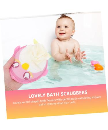 3pcs Cartoon Bath Towel & Flower Shower Balls - Fun Body Washing Tools & Bubble Makers - Buy Online on GoSupps.com