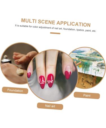  WOONEKY WOONEKY Resin 1 Pc Gel Polish Holder Color Mixing Palette Nail Art Palette White Nail Blending Reconcile Nail Polish - Buy Online on GoSupps.com