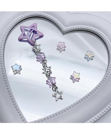 hgnxa Star Fringe Pendent Hair Clip Hairpin with Pentastar Decoration Colorful Hair Barrette for Girls Style Ornaments Yellow - Buy Online on GoSupps.com