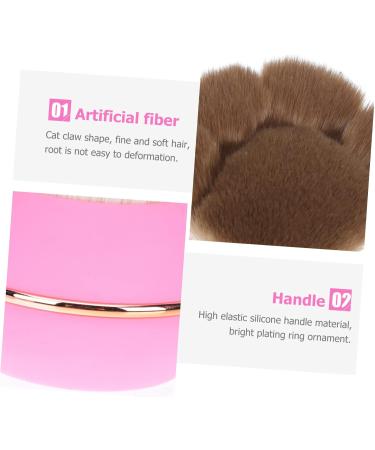 MAGICLULU 1pc Cat Claw Loose Powder Brush Makeup Brush Makeup Supplies Cosmetic Supplies Cosmetic Tool Brush Makeup Pink With Cover Travel Blush Powder Artificial Fiber 6.5x4.5cm Pink - Buy Online on GoSupps.com