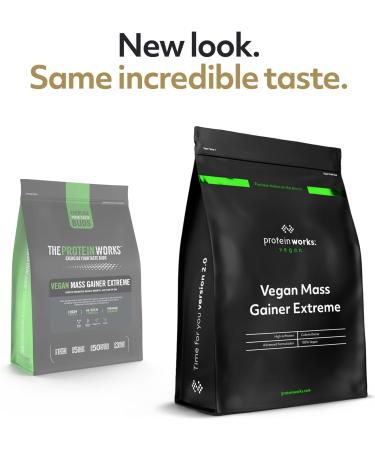 Protein Works Vegan Mass Gainer Extreme | Banana Smooth | High-Calorie & Protein-Rich Powder Shake | 2kg Weight Gainer - Buy Online on GoSupps.com