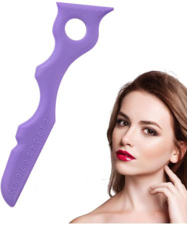 Eyeliner Tool Applicator | Eyebrow Makeup Silicone Stencils Beginner-Friendly Lip Stencils Portable Shaping Tool for Girls Shakven Purple - Buy Online on GoSupps.com