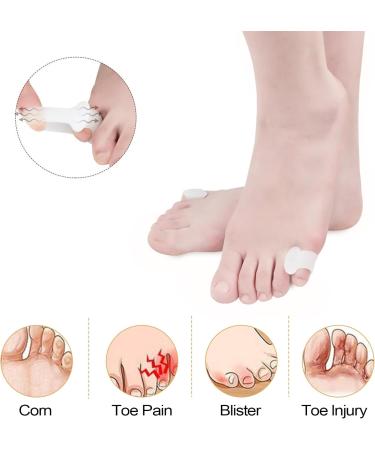 Soft Gel Toe Separator for Bunion Correction - Comfortable SEBS Toe Spacers for Men & Women - Hammer Toe & Big Toe Straightener - High Elasticity White - Buy Online on GoSupps.com