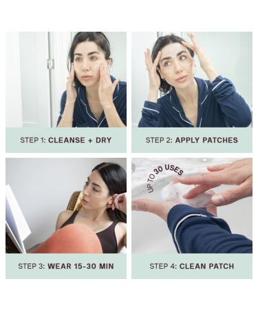 Dermaclara Silicone Face Patches for Wrinkles & Fine Lines | Anti-Wrinkle Treatment - Pregnancy Safe Skincare | Reusable Under Eye, Forehead & Face Wrinkle Patches - Buy Online on GoSupps.com
