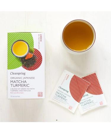 Clearspring Organic Japanese Matcha Turmeric - 20 Tea Sachets - Buy Online on GoSupps.com