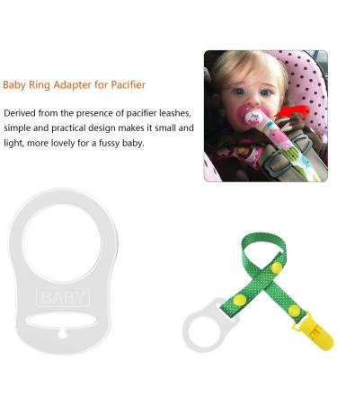 Buy Tanker Street 10-Piece Silicone Ring Adapter for Pacifier Chains | Transparent Buckle Clips & Brackets - Buy Online on GoSupps.com