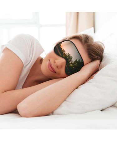 Landscape Trees Soft Sleep Eye Mask Female Breathable Eye Patch Perfect for Travel and Relaxation - Buy Online on GoSupps.com