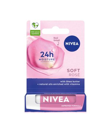 NIVEA NIVEA Soft Pink Moisturizing Lipstick with Shea Butter Care Oils & Vitamins 4.8g