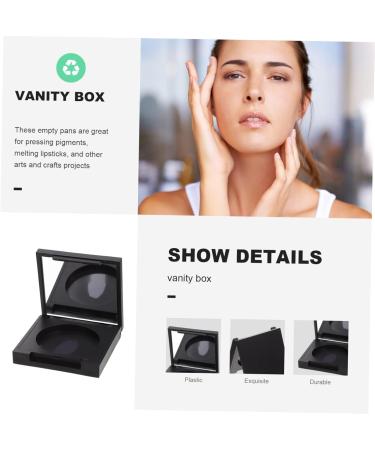 POPETPOP 20 Pcs Blush Box Eyeshadow Box Highlighters Makeup Containers Clear Makeup Organizer Plastic 5x5cmx5pcs Blackx5pcs - Buy Online on GoSupps.com