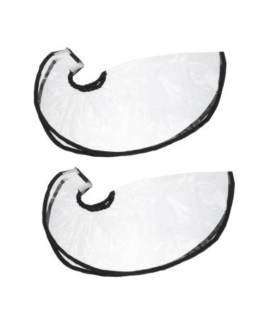 Didiseaon 8 Pcs Shampoo Funnel Home Hair Clients Hair Styling Apron Clear Funnel Ponytail Child or Headgear 57x25cmx4pcs Assorted Colorx4pcs