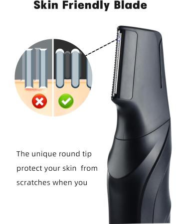 Electric Body Hair Trimmer for Men | Cordless Waterproof Razor | 120 Mins Battery Life | Lightweight V-Shaped Pubic Hair Trimmer for Sensitive Areas - Buy Online on GoSupps.com