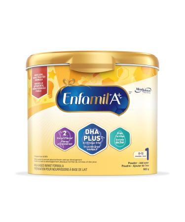 Enfamil A+ Baby Formula Powder Tub DHA (a type of Omega-3 fat) to help support brain development Age 0-12 months 663g Packaging May Vary