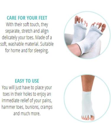ADEK Bunion Relief Toe Socks - 3 Pairs with Bunion Pads for Yoga, Gym, and Massage - Women's Toe Separator Socks - Buy Online on GoSupps.com